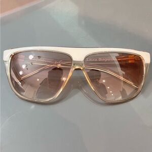 Laura Biagiotti Oxsol Sunglasses white and brown
